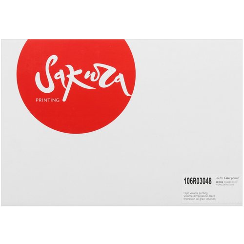 Картридж лазерный SAKURA 106R03048 черный, с чипом