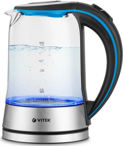 Электр чайнек Vitek VT-7028 серебристый
