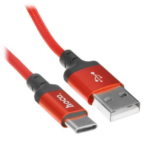 Кабель Hoco USB Type-C - USB Type-A красный