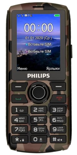 Сотовый телефон Philips Xenium E218 камуфляжный