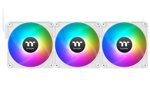 Комплект реверсных вентиляторов Thermaltake CT120 EX Reverse ARGB Sync [CL-F194-PL12SW-A] белый