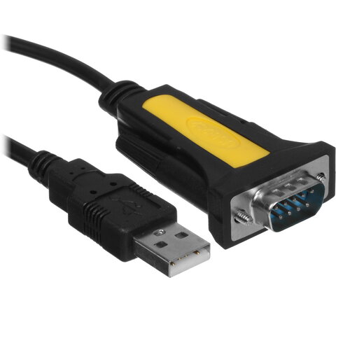 Кабель DEXP USB Type-A - COM(RS232) 9pin черный 1.2 м