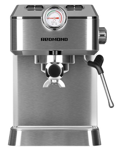 Кофеварка рожковая Redmond CM711 серебристый