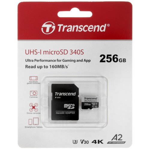 Карта памяти Transcend 340S microSDXC 256 ГБ [TS256GUSD340S]