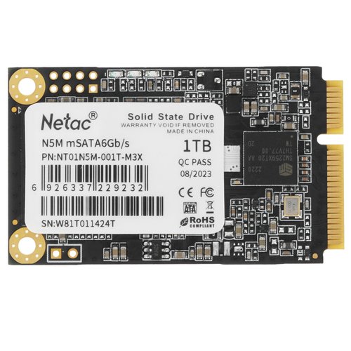 1000 ГБ MSATA накопитель Netac N5M [NT01N5M-001T-M3X]