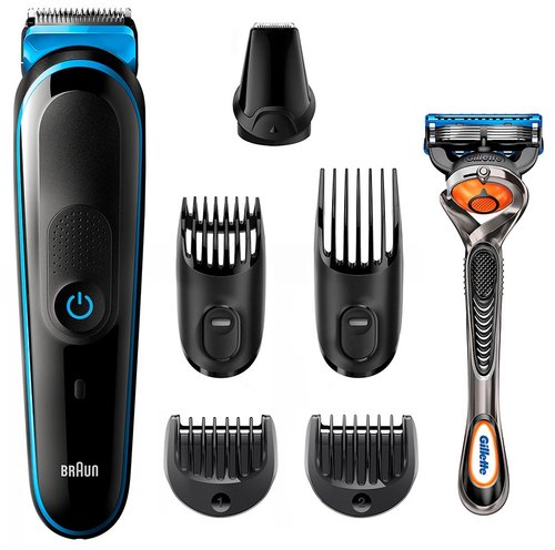 Триммер Braun MGK5245 черный/синий