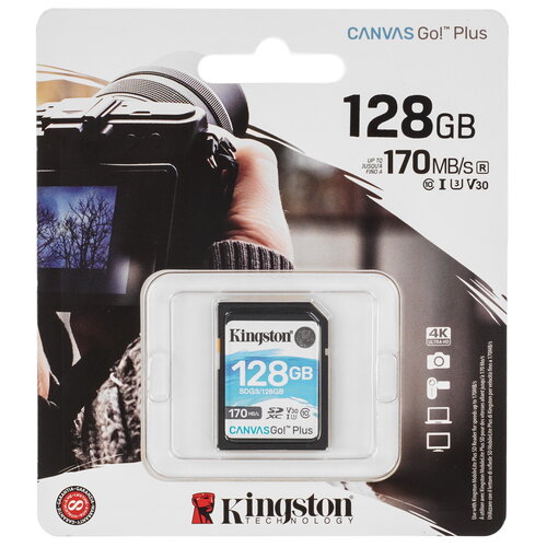 Карта памяти Kingston Canvas Go! Plus SDXC 128 ГБ [00000378470]