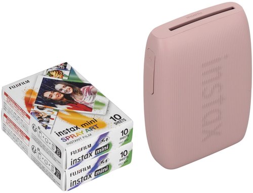 Компактный фотопринтер FUJIFILM Instax Mini Link 3 Gift Box розовый