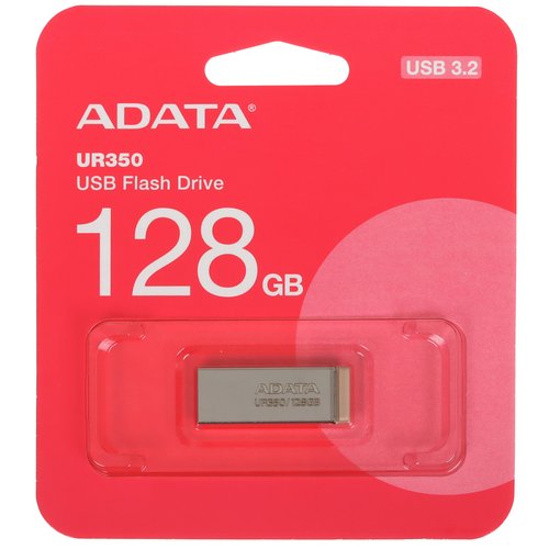 Память USB Flash 128 ГБ Adata UR350 [UR350-128G-RSR/BG]