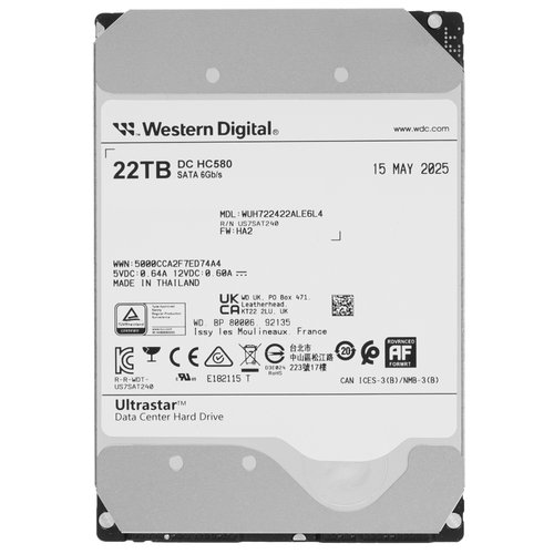 LFF (3.5") Серверный HDD WD Ultrastar HC580