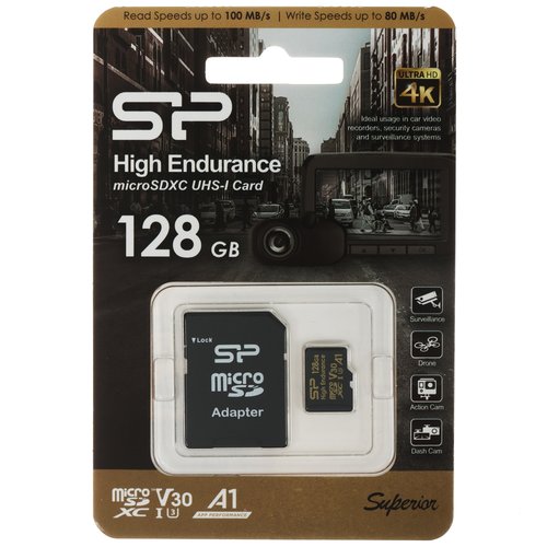 Карта памяти Silicon Power High Endurance microSDXC 128 ГБ [SP128GBSTXDV3V1HSP]