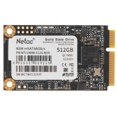 512 ГБ MSATA накопитель Netac N5M [NT01N5M-512G-M3X]