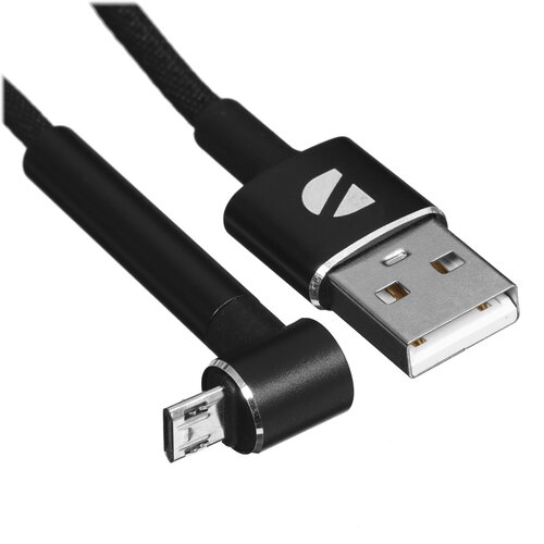 Кабель DEPPA micro USB-B - USB Type-A черный 1 м