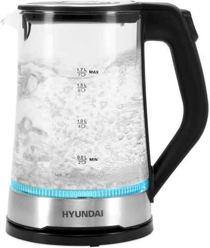 Электрочайник Hyundai HYK-G3401 черный