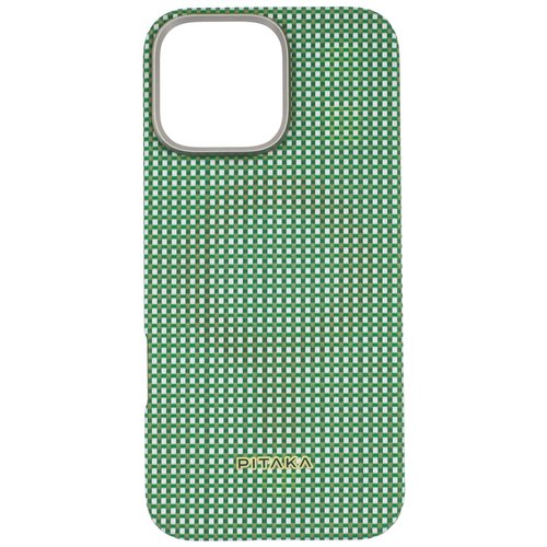 Накладка  Pitaka Ultra-Slim Case для Apple iPhone 16 Pro Max зеленый/голубой