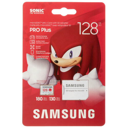 Карта памяти Samsung PRO Plus microSDXC 128 ГБ [MB-MD128SA/LC1]