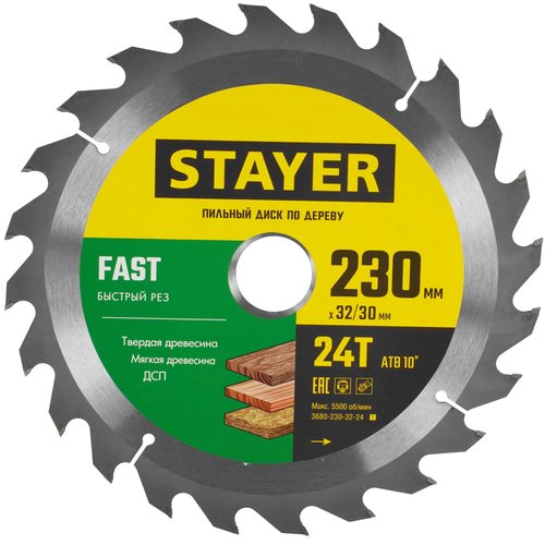 Диск пильный STAYER 3680-230-32-24_z01