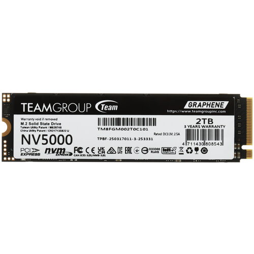 2000 ГБ M.2 NVMe накопитель Team Group NV5000 [TM8FGM002T0C101]