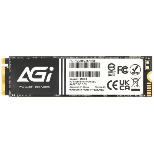 256 ГБ M.2 NVMe накопитель AGI AI198 [AGI256G16AI198]