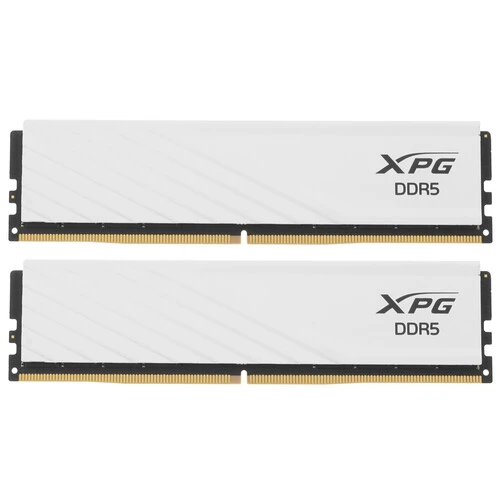 Оперативная память ADATA XPG Lancer Blade, DDR5, 64GB (2x32GB), 5600 MHz, CL46, с радиатором, белый