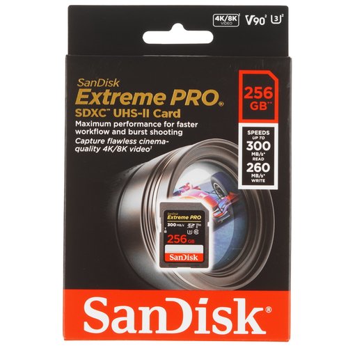 Карта памяти SanDisk Extreme Pro SDXC 256 ГБ [SDSDXDK-256G-GN4IN]