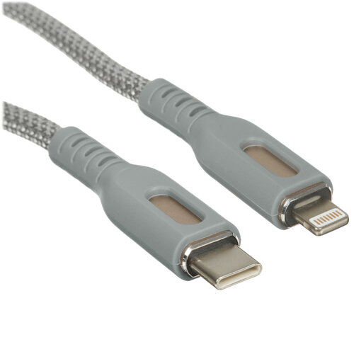 Кабель DEXP Lightning 8-pin - USB Type-C серый 1 м