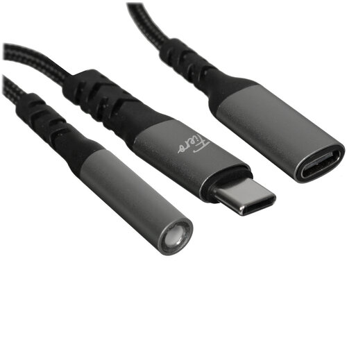 Кабель   FIERO USB Type-C - jack 3.5 мм, USB Type-C