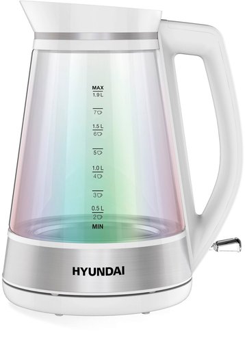 Электрочайник Hyundai HYK-G3037 белый