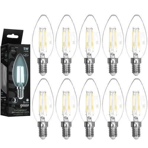 Комплект филаментных ламп Gauss Filament Crystal 103801205