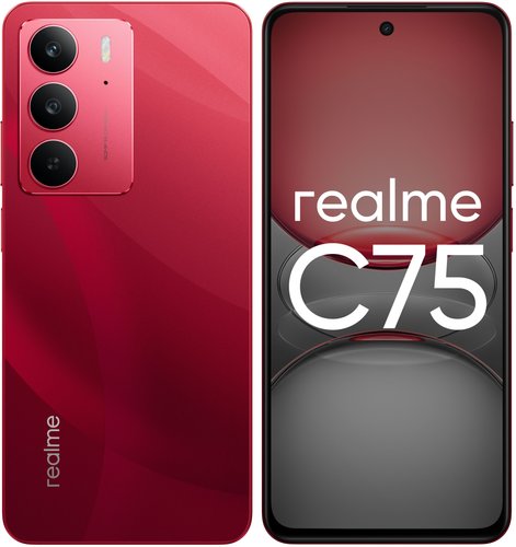 6.72" Smartfon realme C75 128 GB qizil