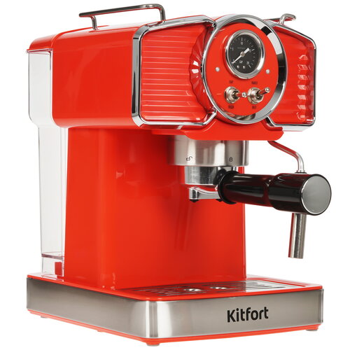 Кофеварка рожковая Kitfort КТ-7125-1 красный