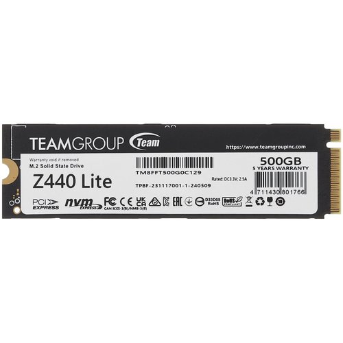 500 ГБ M.2 NVMe накопитель TEAMGROUP T-FORCE Z440 Lite [TM8FFT500G0C129]