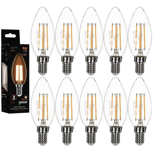Комплект филаментных ламп Gauss Filament Crystal 103801109