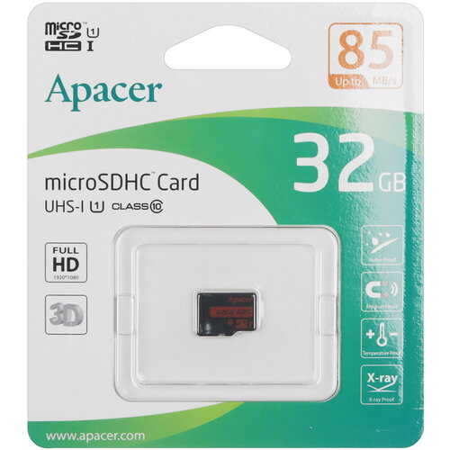 Карта памяти Apacer microSDHC 32 ГБ [AP32GMCSH10U5-RA]