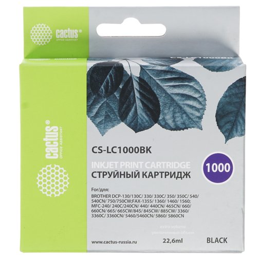Картридж Cactus CS-LC1000BK черный