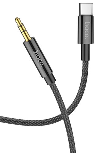 Кабель   Hoco USB Type-C - jack 3.5 мм черный