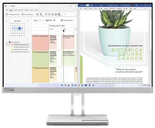 23.8" Монитор Lenovo L24e-40 серый