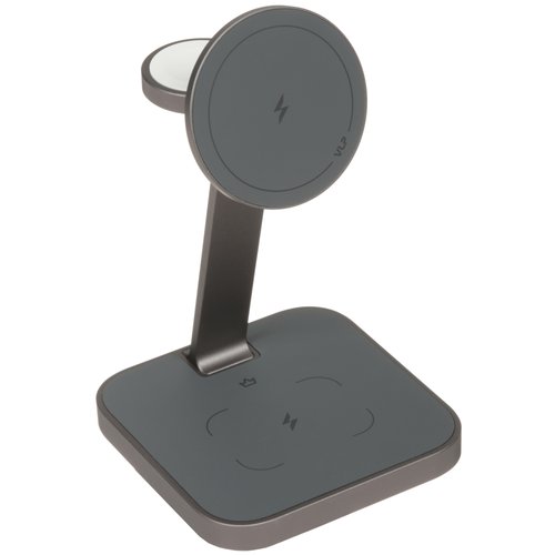 Беспроводное зарядное устройство VLP Unity Power 3 in 1 for Apple серый