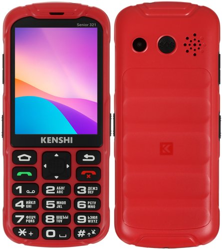 Сотовый телефон KENSHI Senior 321 красный