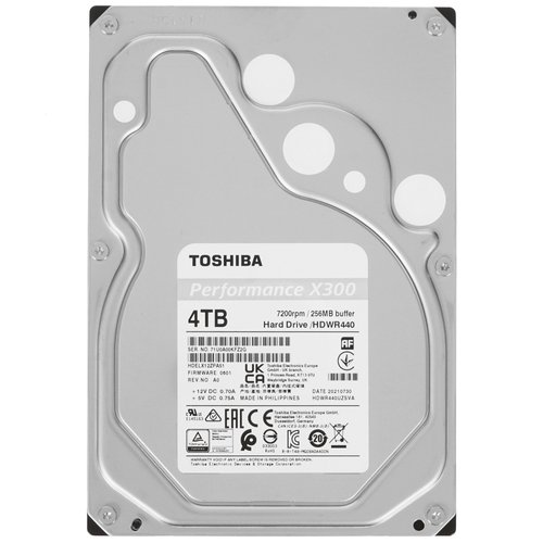 4 ТБ Жесткий диск Toshiba X300 Performance [HDWR440UZSVA]