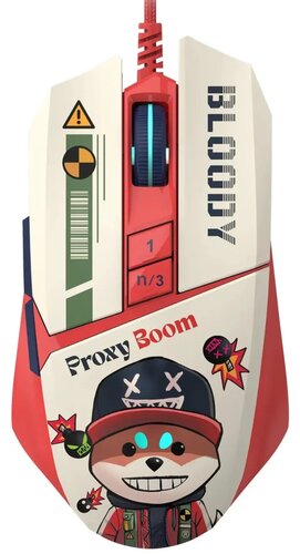 Мышь проводная A4Tech Bloody W63 Max Proxy Boom [W63MAXPROXYBOOM] розовый