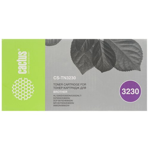 Картридж лазерный Cactus CS-TN3230 черный, с чипом