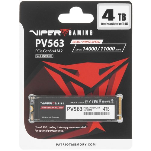 2000 ГБ M.2 NVMe накопитель Patriot Viper PV563 [PV563P4TBM28H]
