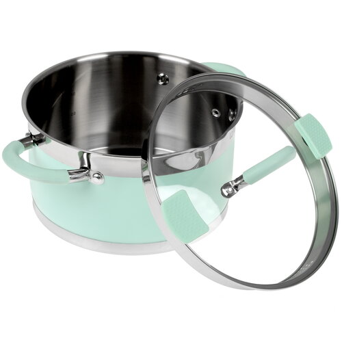Кастрюля Lara Mint LR02-543 4.4 л 22 см зеленый