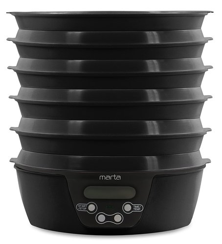Сушилка для овощей и фруктов MARTA MT-FD1888D черный