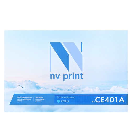 Картридж лазерный NV Print CE401A голубой