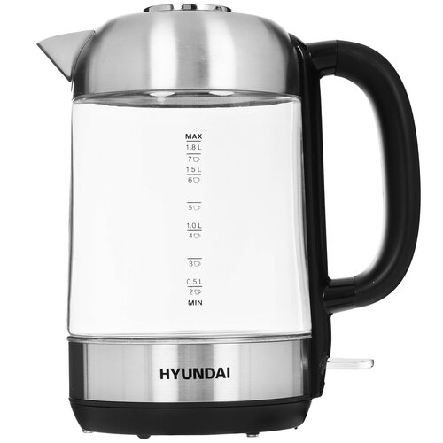 Электр чайнек Hyundai HYK-G4034 серебристый