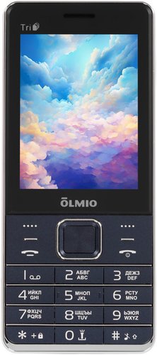 Сотовый телефон Olmio M30 синий/серый