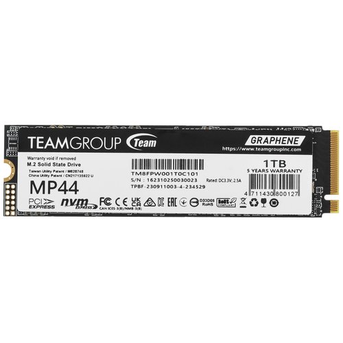 1000 ГБ M.2 NVMe накопитель TEAMGROUP MP44 [TM8FPW001T0C101]