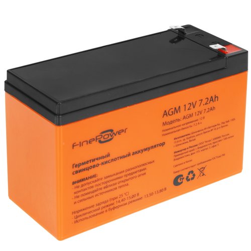 Аккумуляторная батарея для ИБП FinePower AGM 12V 7.2Ah